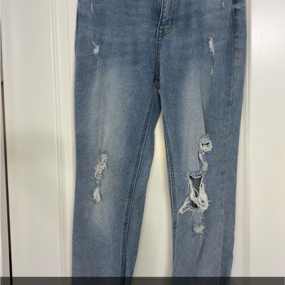 Distressed Blue Women's Jeans